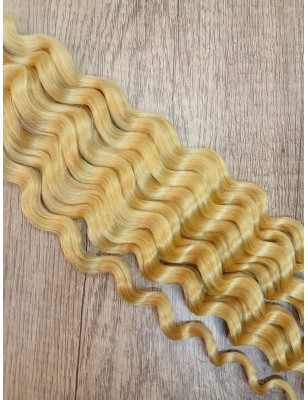 Capelli Umani Ricci - Golden Blonde
