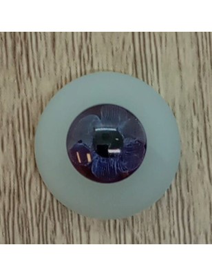 Lauscha FLAT 2 NEW ULTRA DARK NIGHT-Sclera Blu-Iride Piccolo