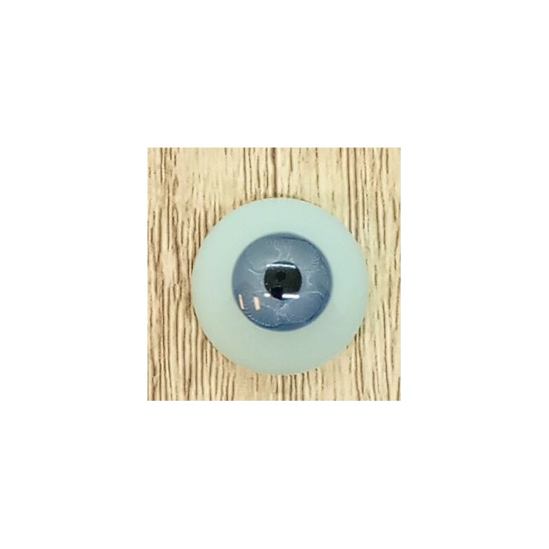 Lauscha FLAT 2 NEW BLUE GRAY-Sclera Blu-Iride Piccolo