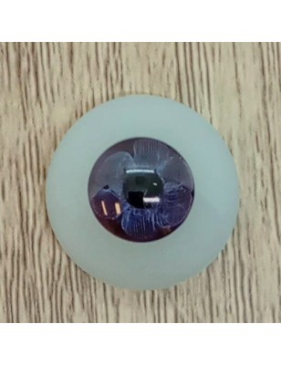 Lauscha FLAT 2 NEW ULTRA DARK NIGHT-Sclera Blu-Iride Piccolo