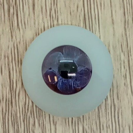 Lauscha FLAT 2 NEW ULTRA DARK NIGHT-Sclera Blu-Iride Piccolo