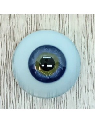 Lauscha FLAT DARK BLUE-Sclera Blu -Iride Piccolo
