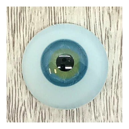 Lauscha FLAT ACQUAMARINA-Sclera Blu -Iride Piccolo