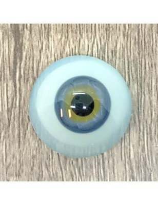 Lauscha FLAT VERY BLUE GRAY-Sclera Blu -Iride Piccolo