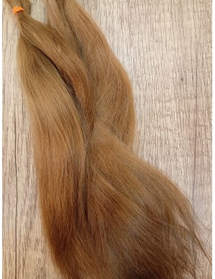 JU&NA mohair-GOLDEN BROWN STRAIGHT