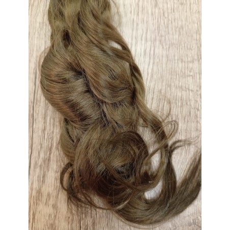JU&NA mohair- COOL BROWN WAVY/CURLY