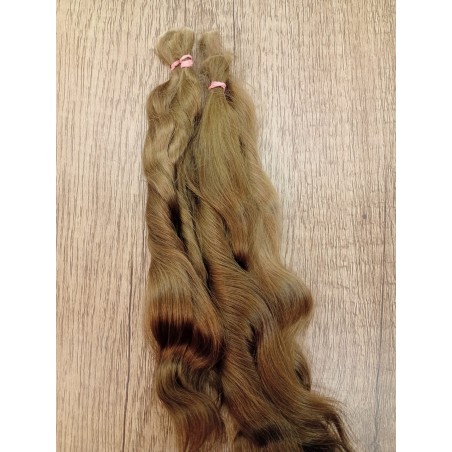 JU&NA mohair- LIGHT BROWN WAVY/CURLY