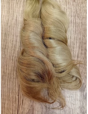 JU&NA mohair- MEDIUM BLONDE WAVY/CURLY