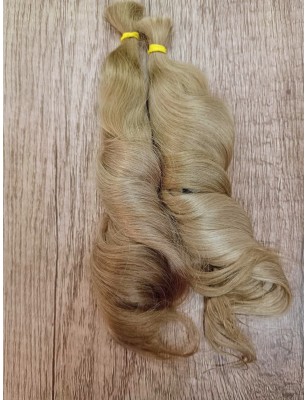 JU&NA mohair- MEDIUM BLONDE WAVY/CURLY