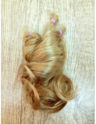JU&NA mohair-NEW GOLDEN BLONDE WAVY/CURLY