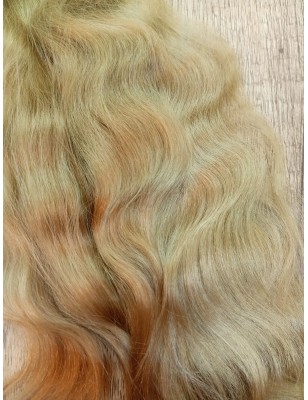JU&NA mohair- DARK BLONDE WAVY/CURLY