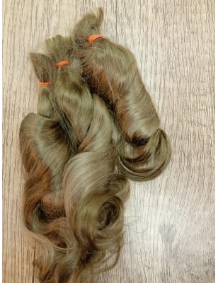 JU&NA mohair- NEW DARK BLONDE WAVY/CURLY