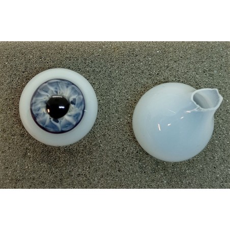 Lauscha BeBaby Design - Sclera Blu - FANTASY- 19 mm - 2a scelta