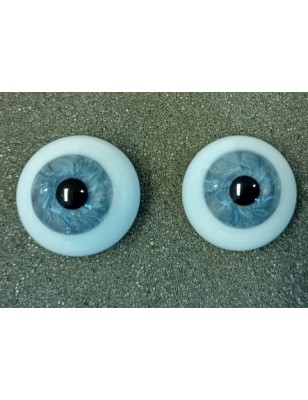 Lauscha BeBaby Design - Sclera Blu - MINERAL GREY BLUE 20 mm - 2a scelta