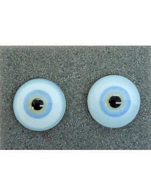 Lauscha FLAT SKY BLUE -Sclera Blu - Small Iris 20 mm - second