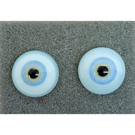 Lauscha FLAT SKY BLUE -Sclera Blu - Small Iris 20 mm - second