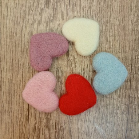 Set Cuoricini di Lana