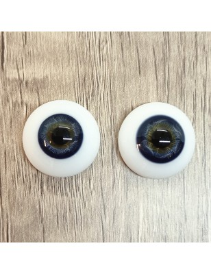 Lauscha FLAT - DARK BLUE 20 mm - Iride Piccolo -2a Scelta