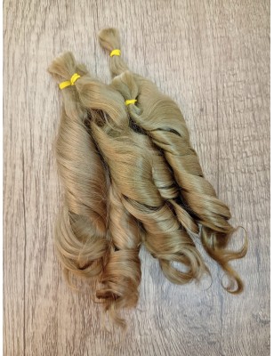 JU&NA mohair- MEDIUM BLONDE WAVY/CURLY