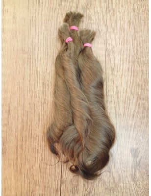 JU&NA mohair- COOL MEDIUM BROWN WAVY/CURLY