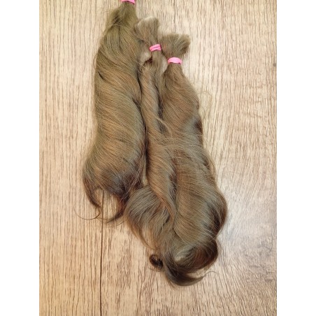 JU&NA mohair- COOL MEDIUM BROWN WAVY/CURLY