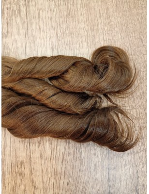 JU&NA mohair - MOKKA BROWN  WAVY/CURLY