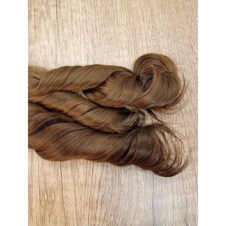 JU&NA mohair - MOKKA BROWN  WAVY/CURLY