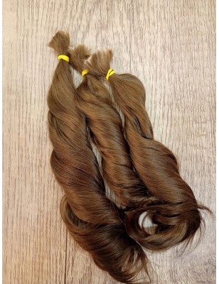 JU&NA mohair - MOKKA BROWN  WAVY/CURLY