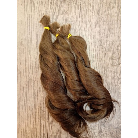 JU&NA mohair - MOKKA BROWN  WAVY/CURLY