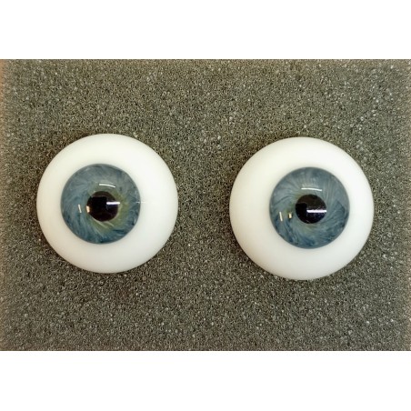 Lauscha Bebaby Design 3D Anima Blu - 20 mm - Iride piccolo - 2a scelta