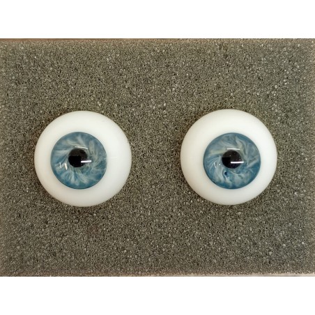Lauscha Bebaby Design 3D Azzurro - 18 mm - Small Iris - second
