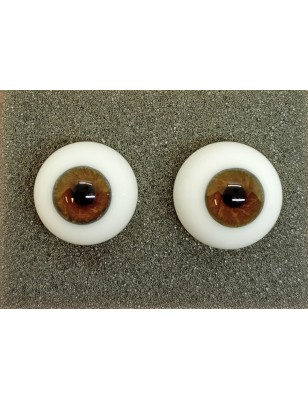 Lauscha Bebaby Design 3D Castano Luminoso - 19/20 mm - Iride piccolo - 2a scelta