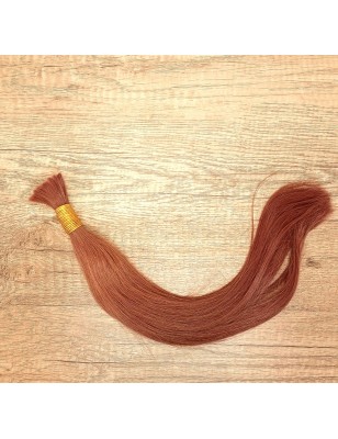 Human straight hair - Deep Red