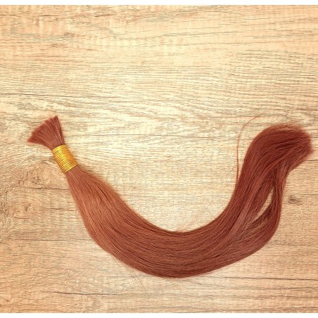 Human straight hair - Deep Red