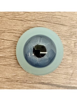 Lauscha FLAT 2 NEW - Blue sclera - BLUE GREY (glass)