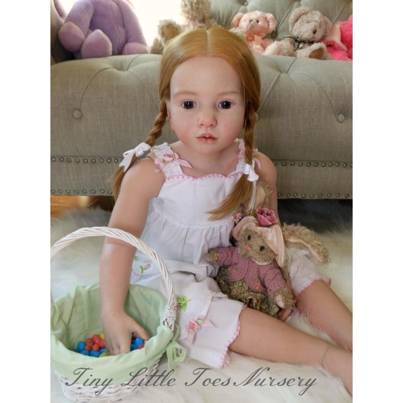 Bebê Reborn Toddler Aloenka Reborn Doll Kit 40inch Reborn Doll